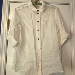 M Burberry Brit button down top